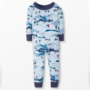 Hanna Andersson Winter Games Long John Pajama Set Size‎ 6-7